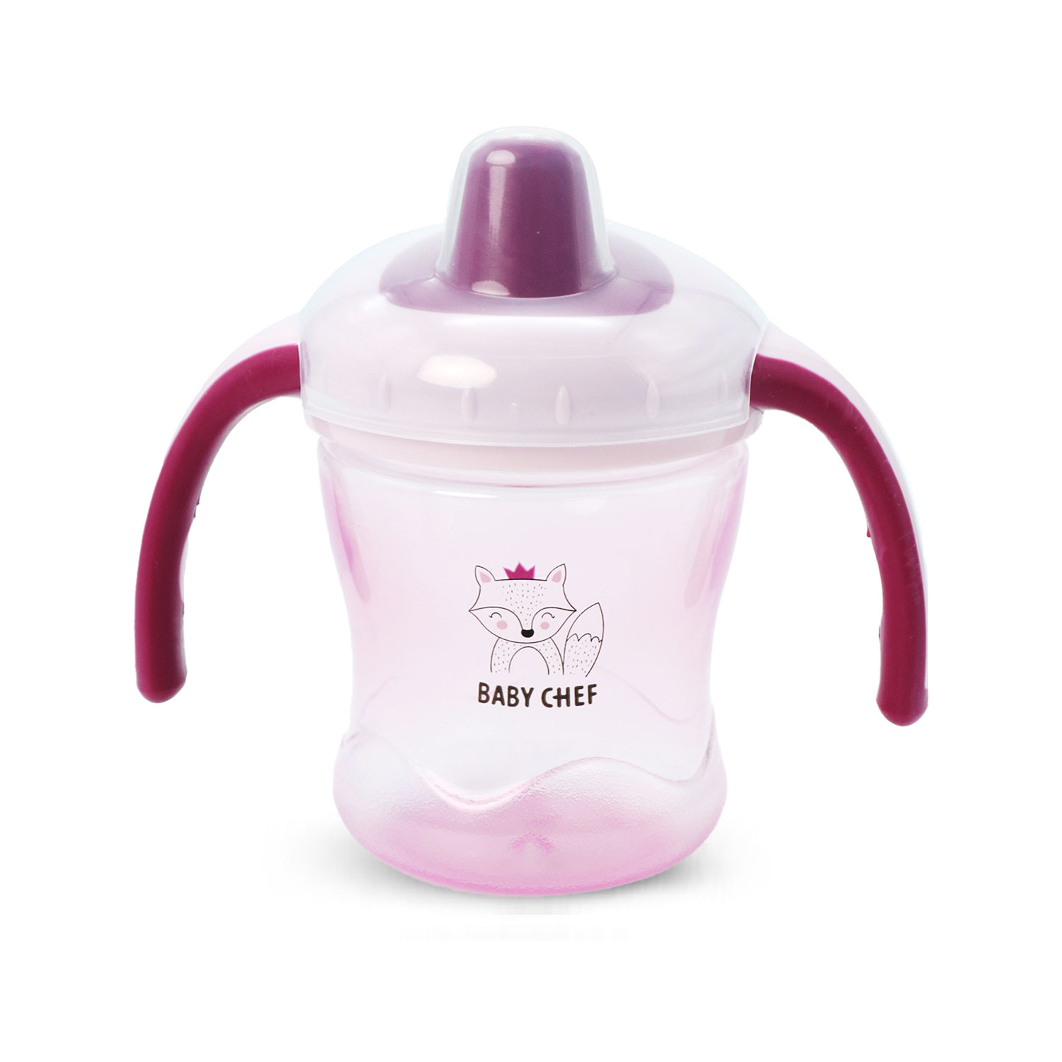 Baby Chef no-spill flašica 210ml, 6m+, roze 
