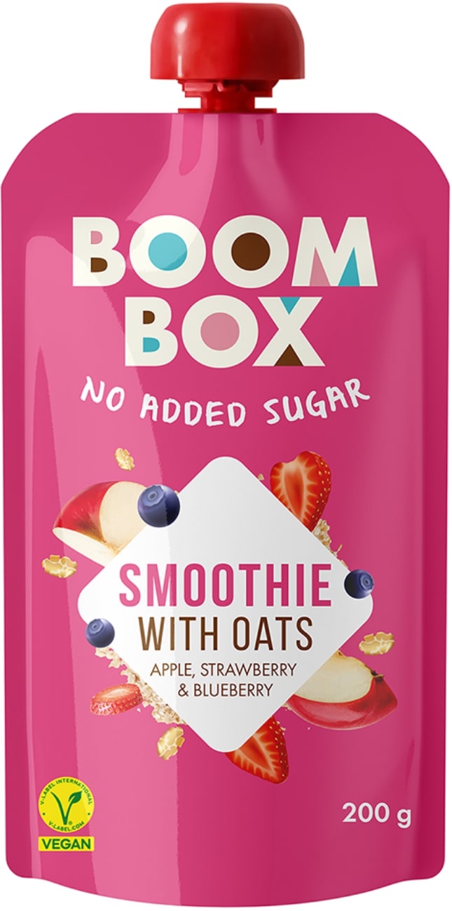 Boom Box smoothie jabuka jagoda i borovnica 200g