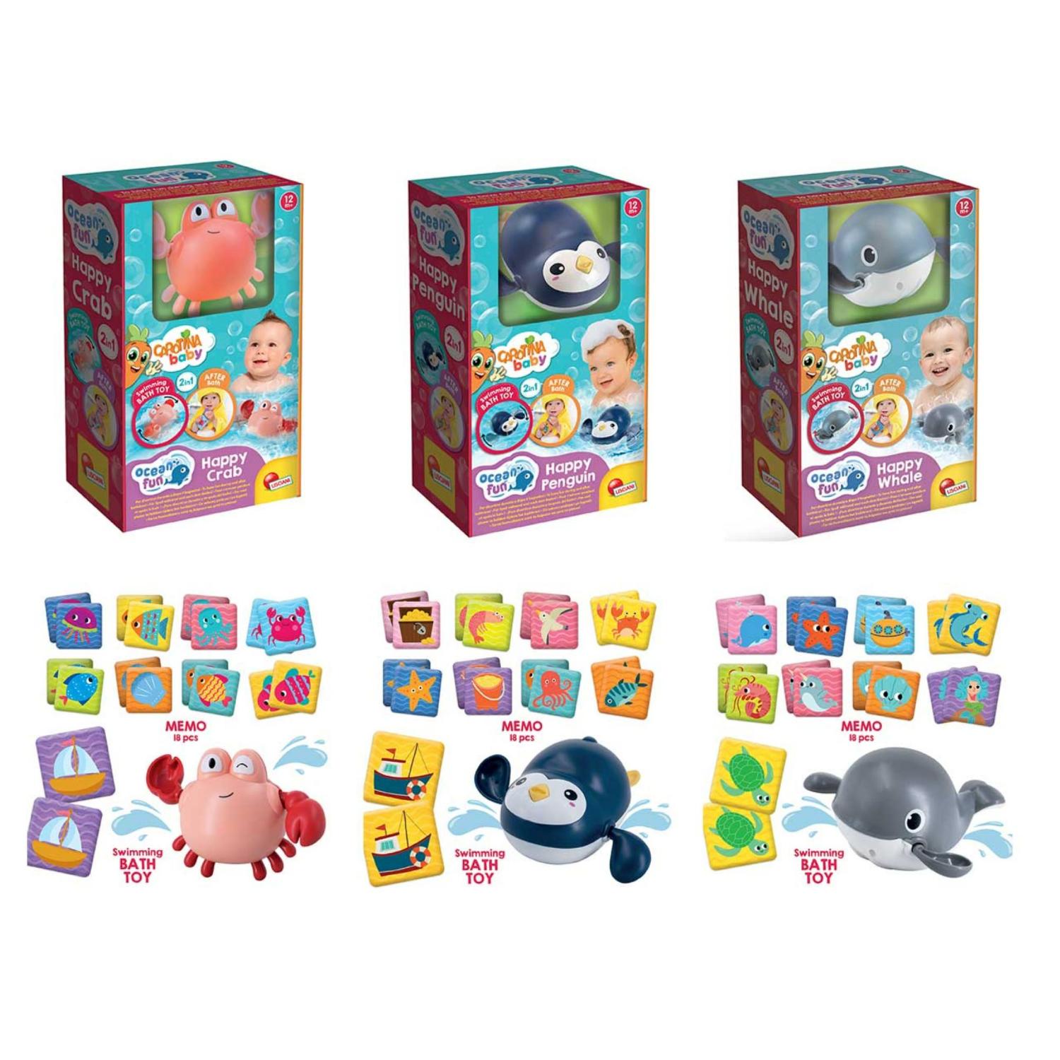 Carotinaset baby ocean fun bath 3ass 