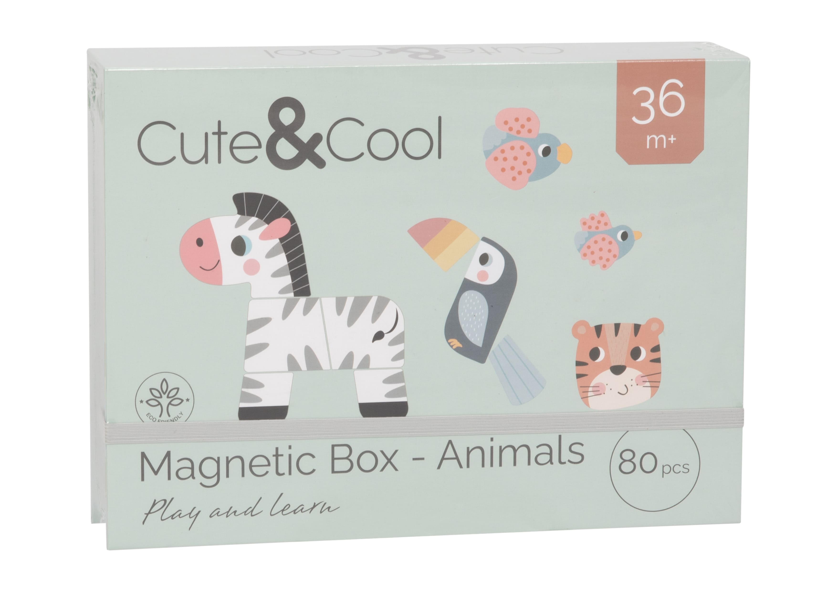 Cute&Cool drvena igračka magnetna kutija životinje 