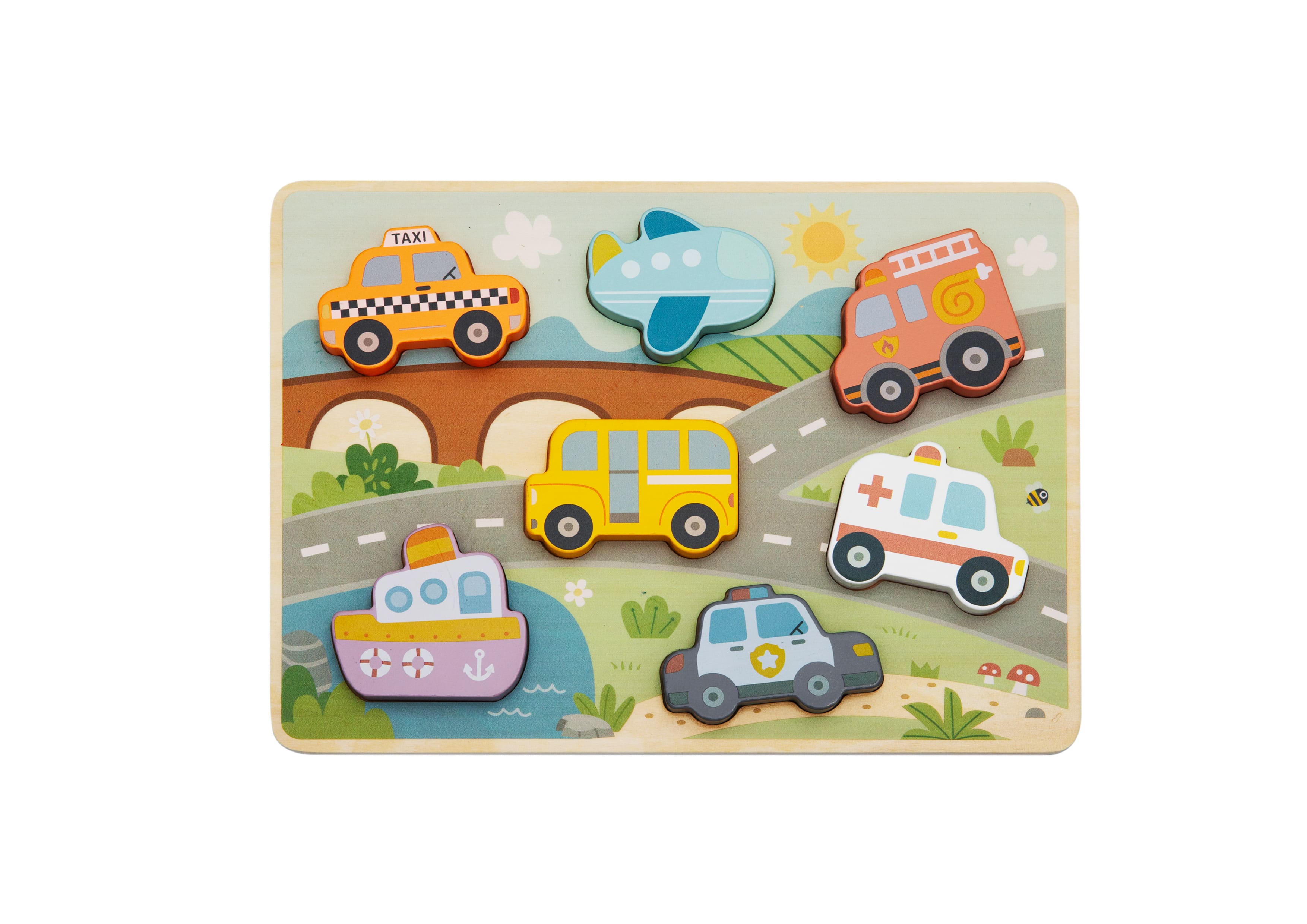 Cute&Cool drvena igračka umetaljka transport 