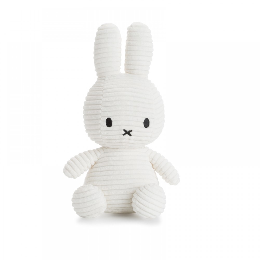 Miffy plišani zeka Eco Corduroy 23cm Offwhite