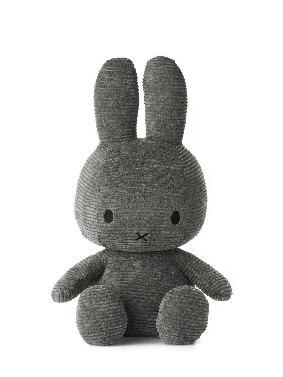 Miffy plišani zeka Eco Corduroy 33cm Grey