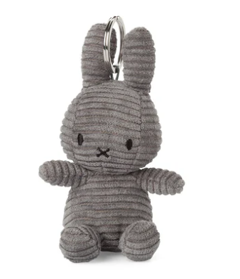 Miffy privezak Eco Corduroy 10cm Grey