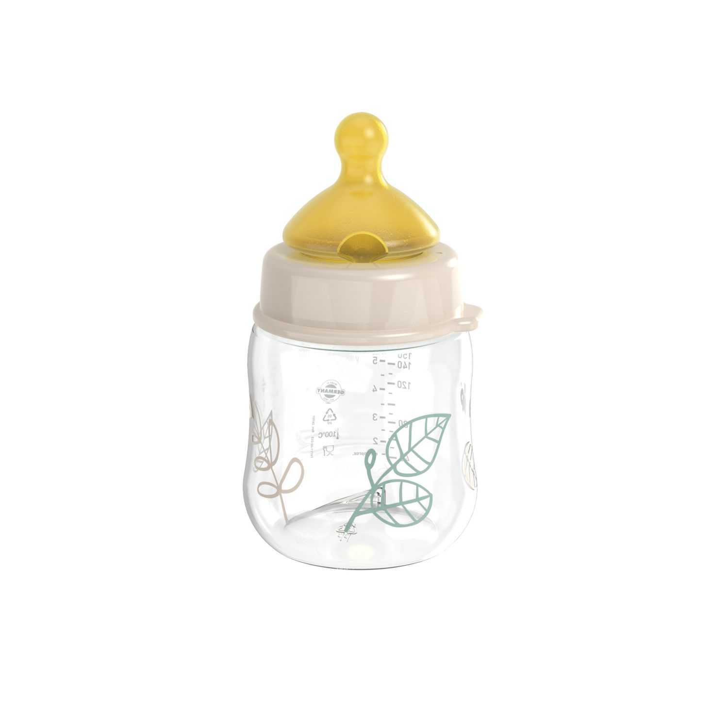 Nip Green PP flašica bež 150ml 0m+, S protok