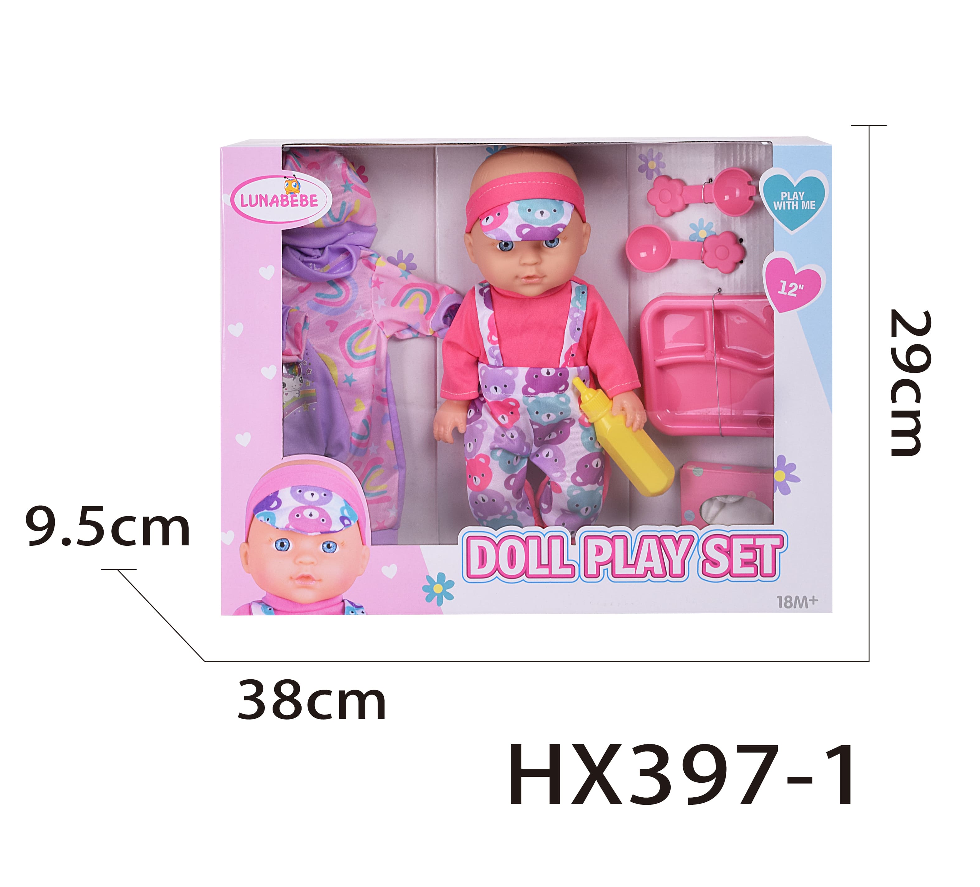 Hk Mini lutka baby born sa dodacima, roze 