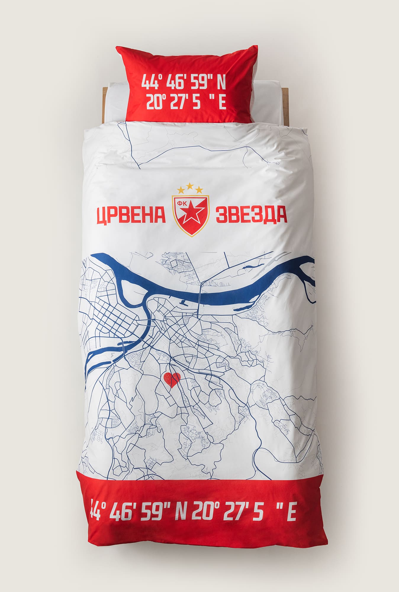 Stefan posteljina 2/1 Crvena Zvezda, 140x200cm