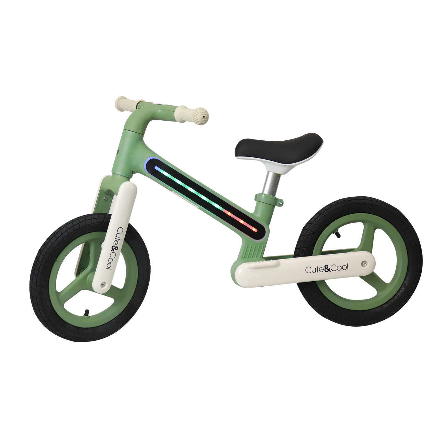 Cute&Cool balance bike sa svetlom zeleni