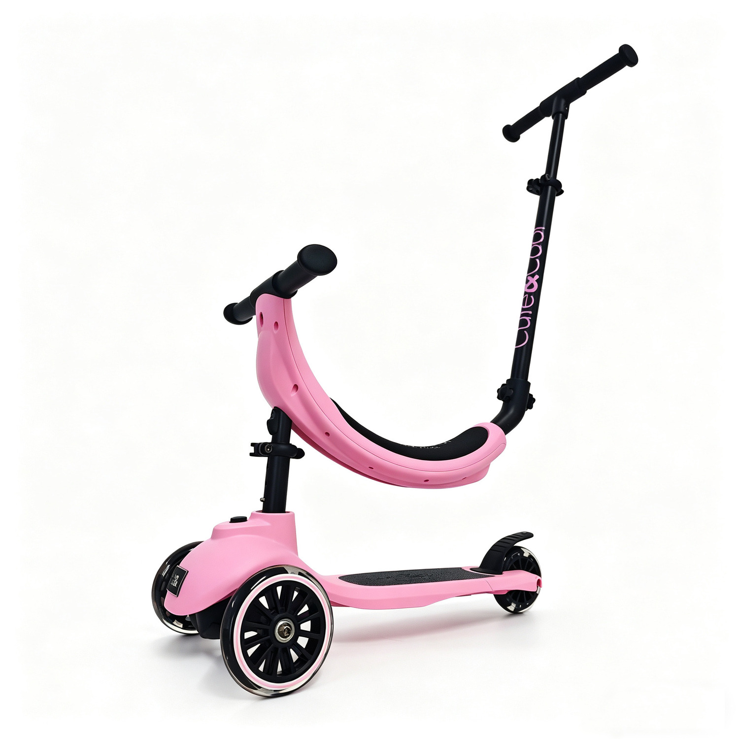 Cute&cool Mini Deluxe Scooter 4 in 1, Pink 