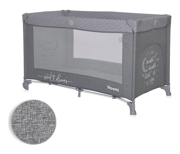 Lorelli prenosivi krevetac Noemi 1 nivo cool grey 