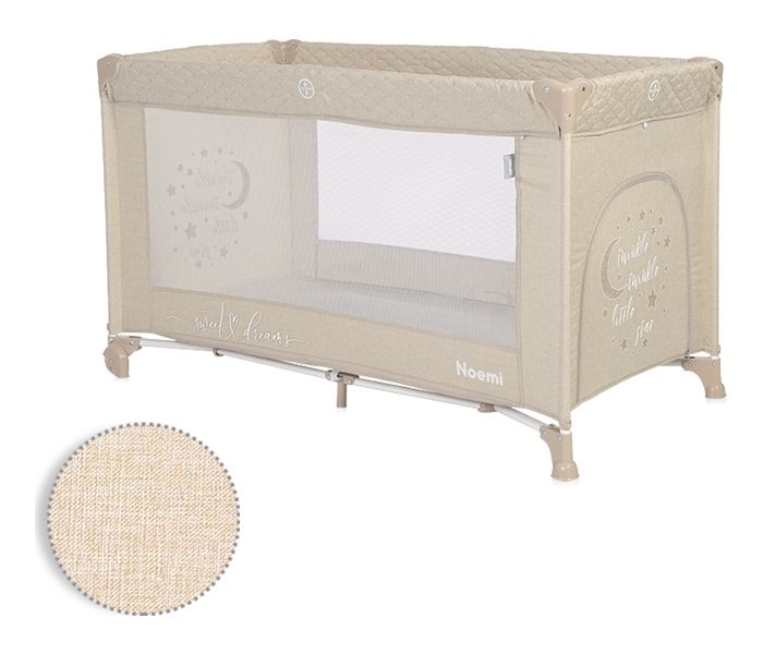 Lorelli prenosivi krevetac Noemi 1 nivo fog beige