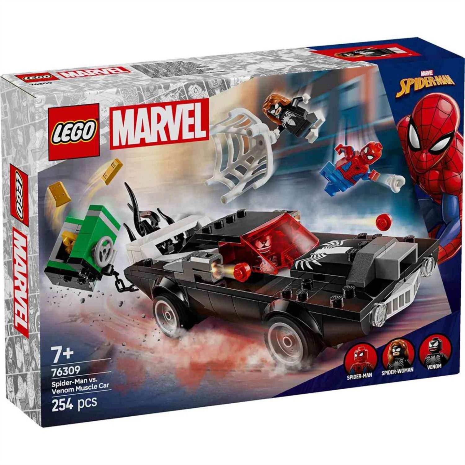 Lego super heroes spider-man vs venom muscle car