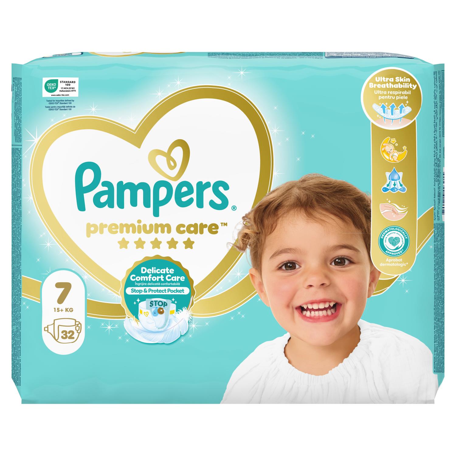Pampers pelene premium VP 7 15+kg 32kom