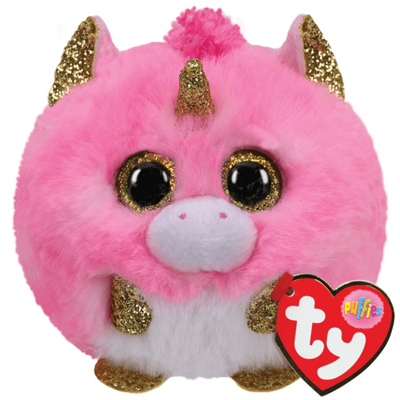 TY plišana igračka, roze jednorog 8 cm