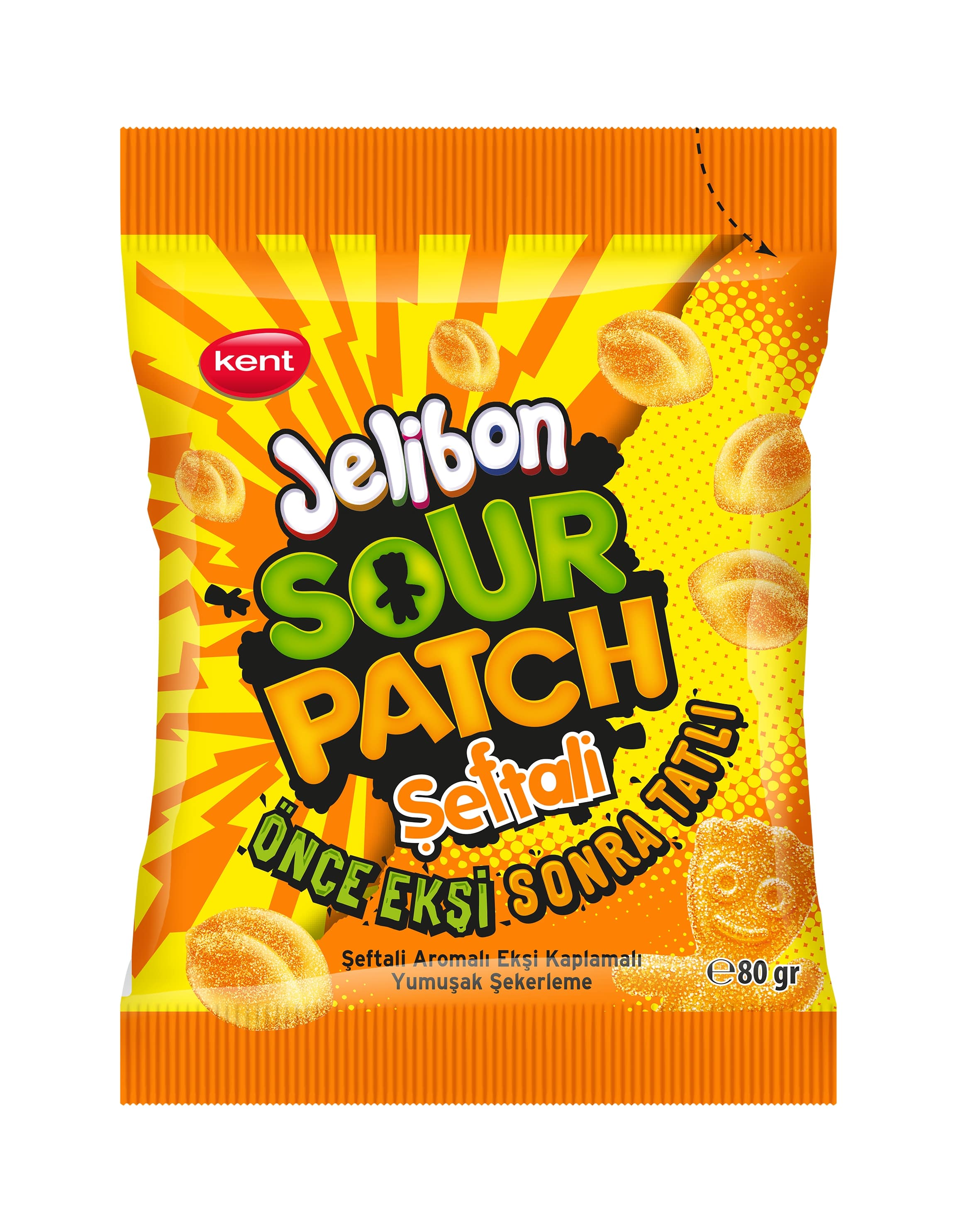 Kent sour patch peach 80g