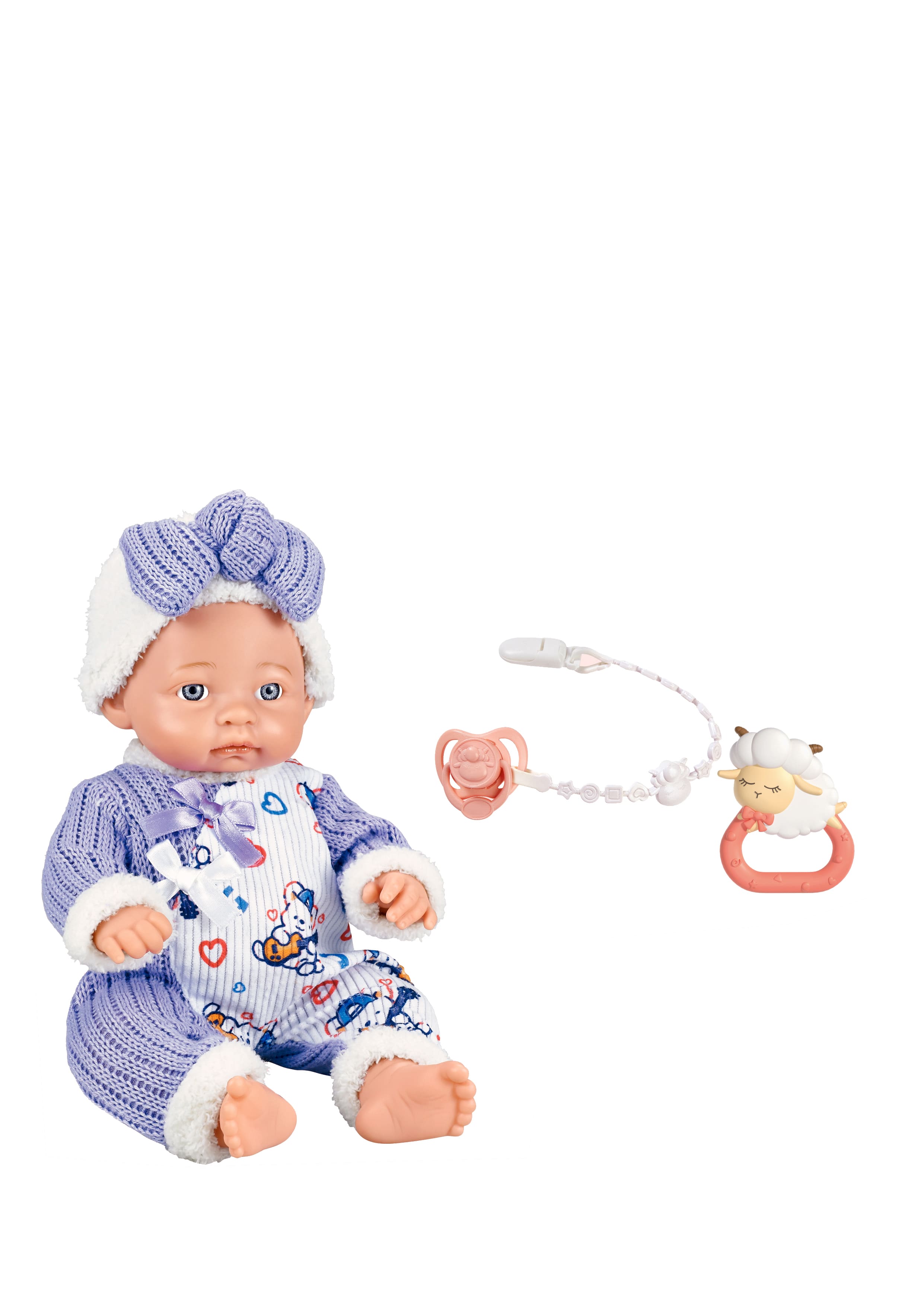 Cute&Cool lutka beba u lila odelcetu, 30cm
