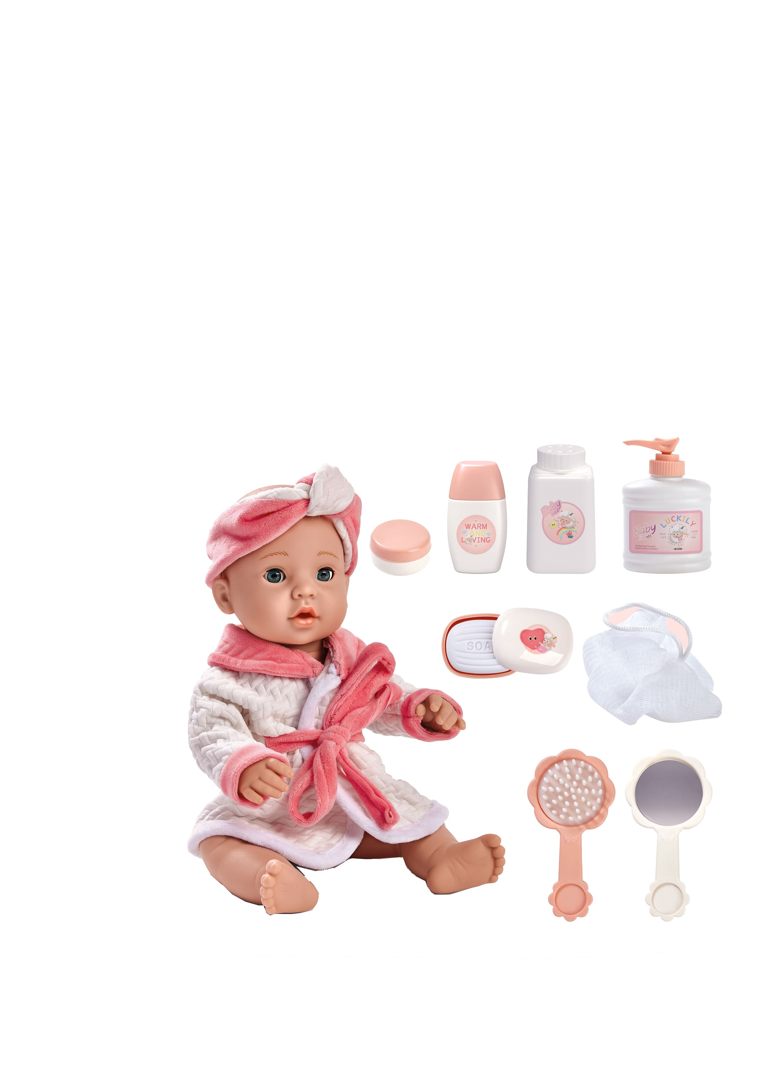 Cute&Cool lutka beba sa priborom za kupanje, 40cm 