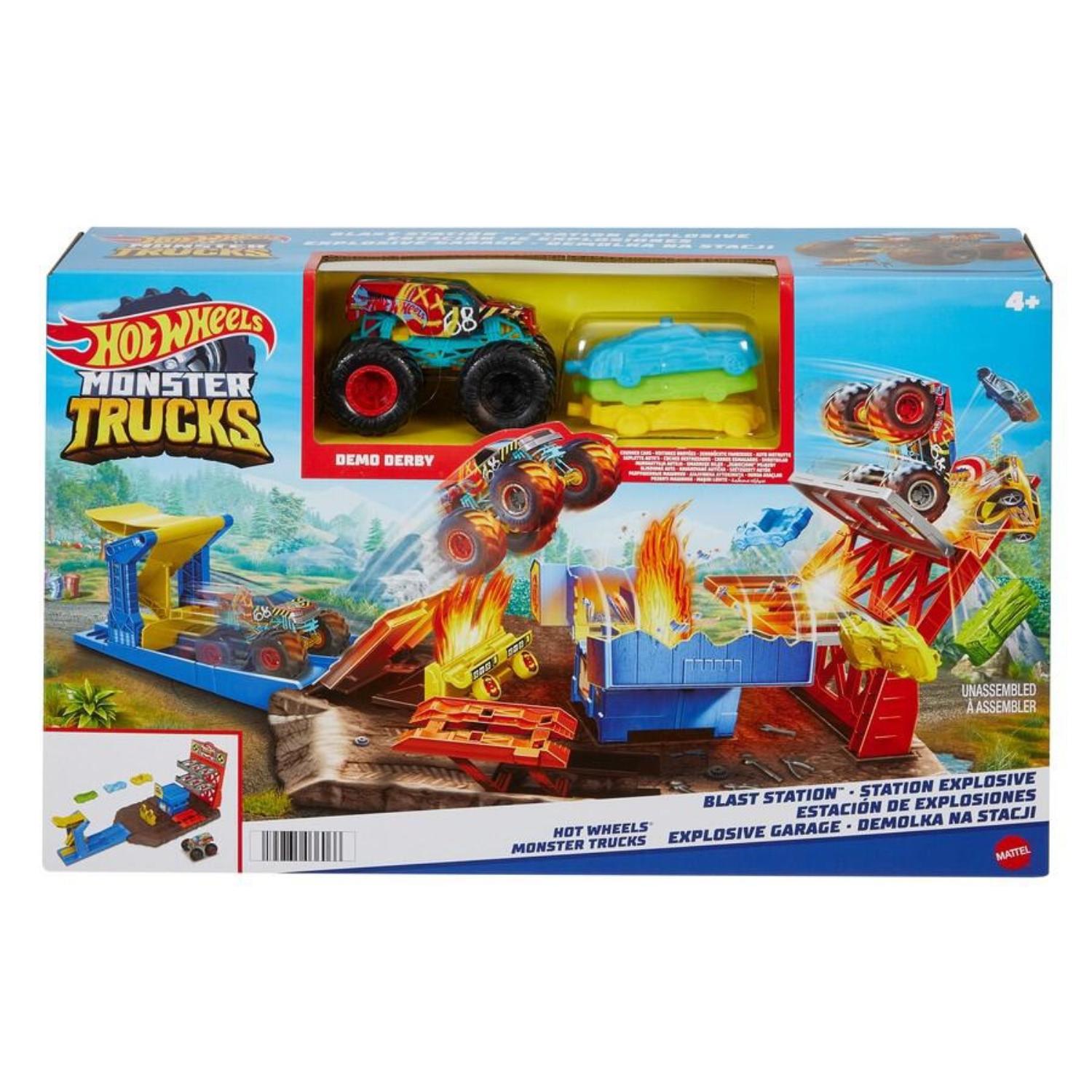 Hot Wheels Monster Truck Set Sa Ispaljivačem