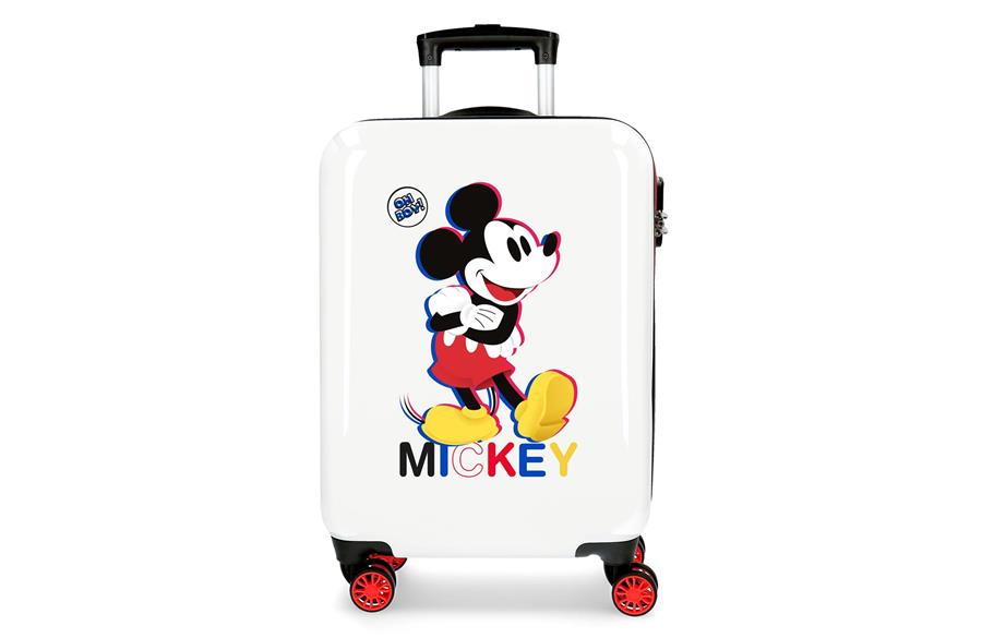 ABS Kofer 55cm sa 4 dupla točkića mickey beli