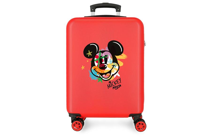 ABS Kofer 55cm sa 4 dupla točkića mickey crveni