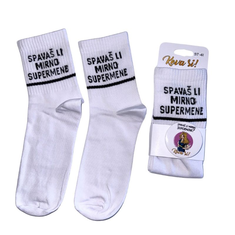 Keva si čarape „Spavaš li mirno supermene