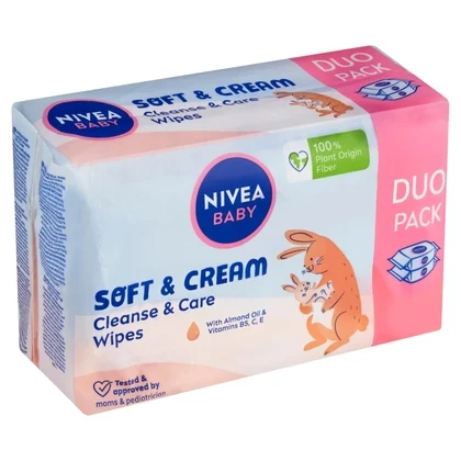 Nivea Baby Soft & Cream maramice 2x57kom 