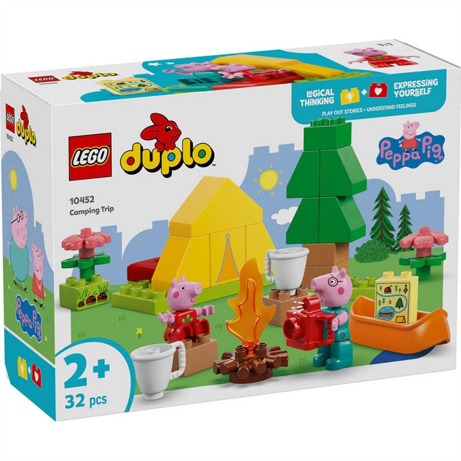 Lego duplo peppa pig camping trip