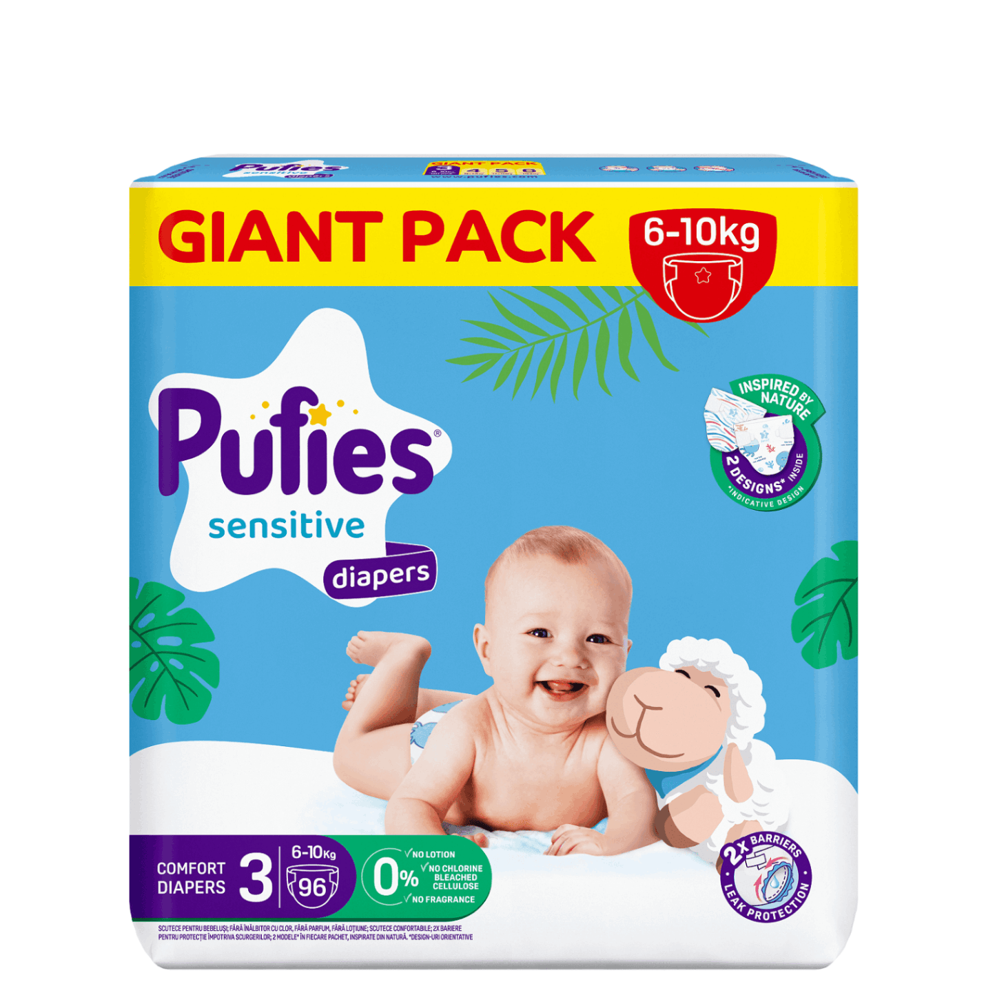 Pufies pelene sensitive GP 3midi 6-10kg 96kom