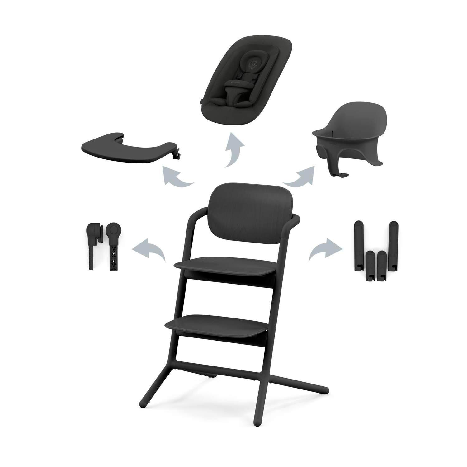 Cybex hranilica Lemo 4u1, Stunning Black 