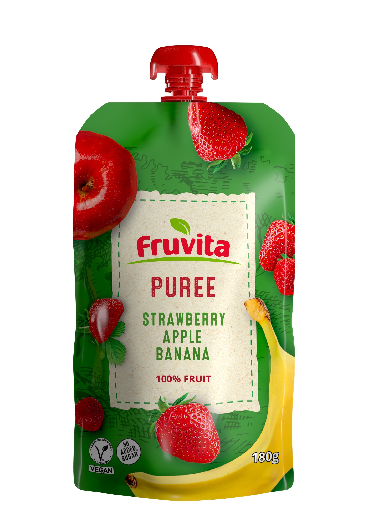 Fruvita pouch jagoda jabuka banana 180g