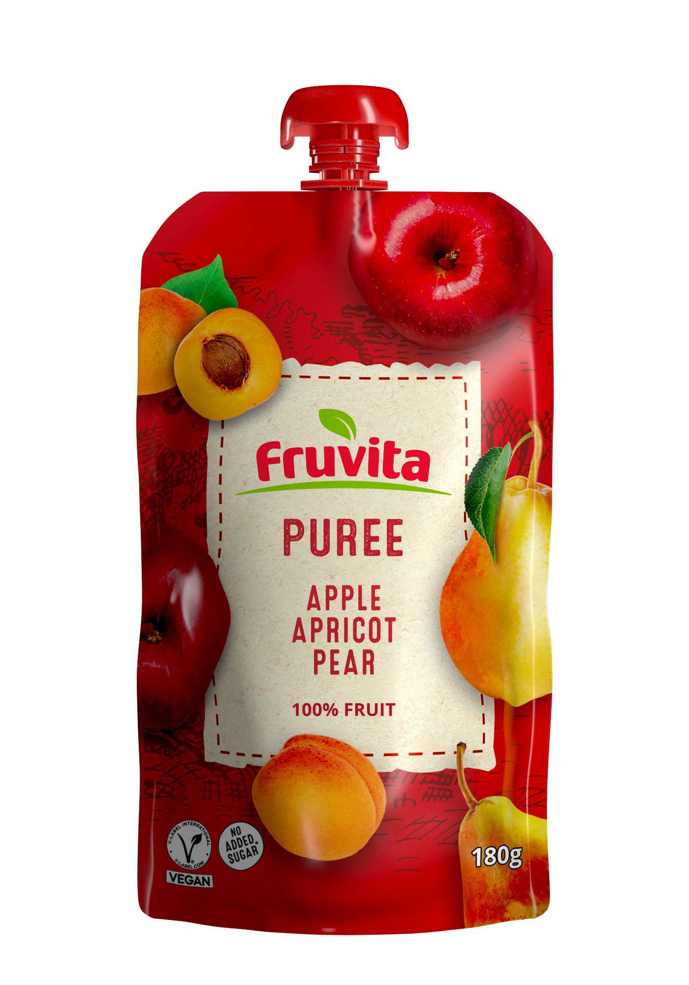 Fruvita pouch jabuka kajsija kruška 180g 