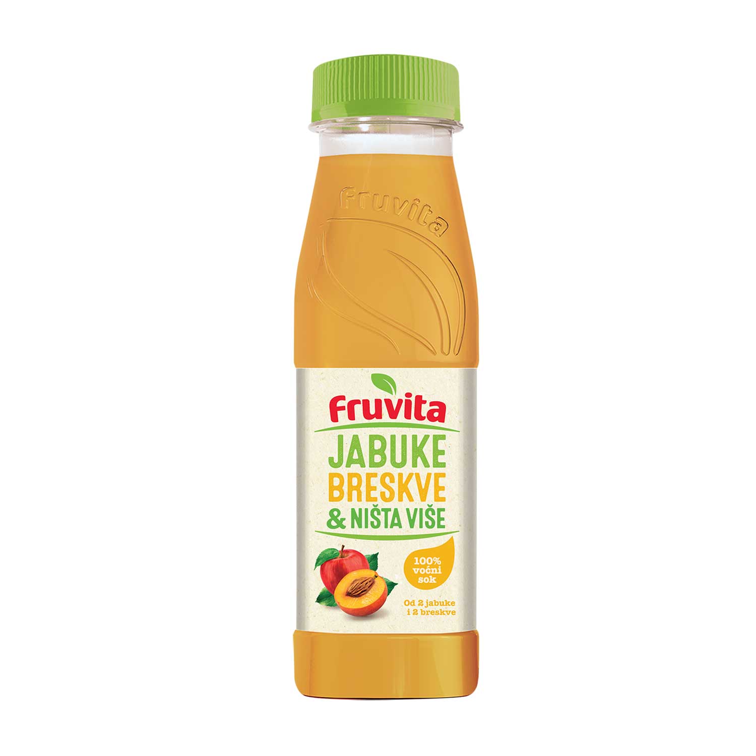 Fruvita 100% voćni sok jabuka breskva 0,33L 