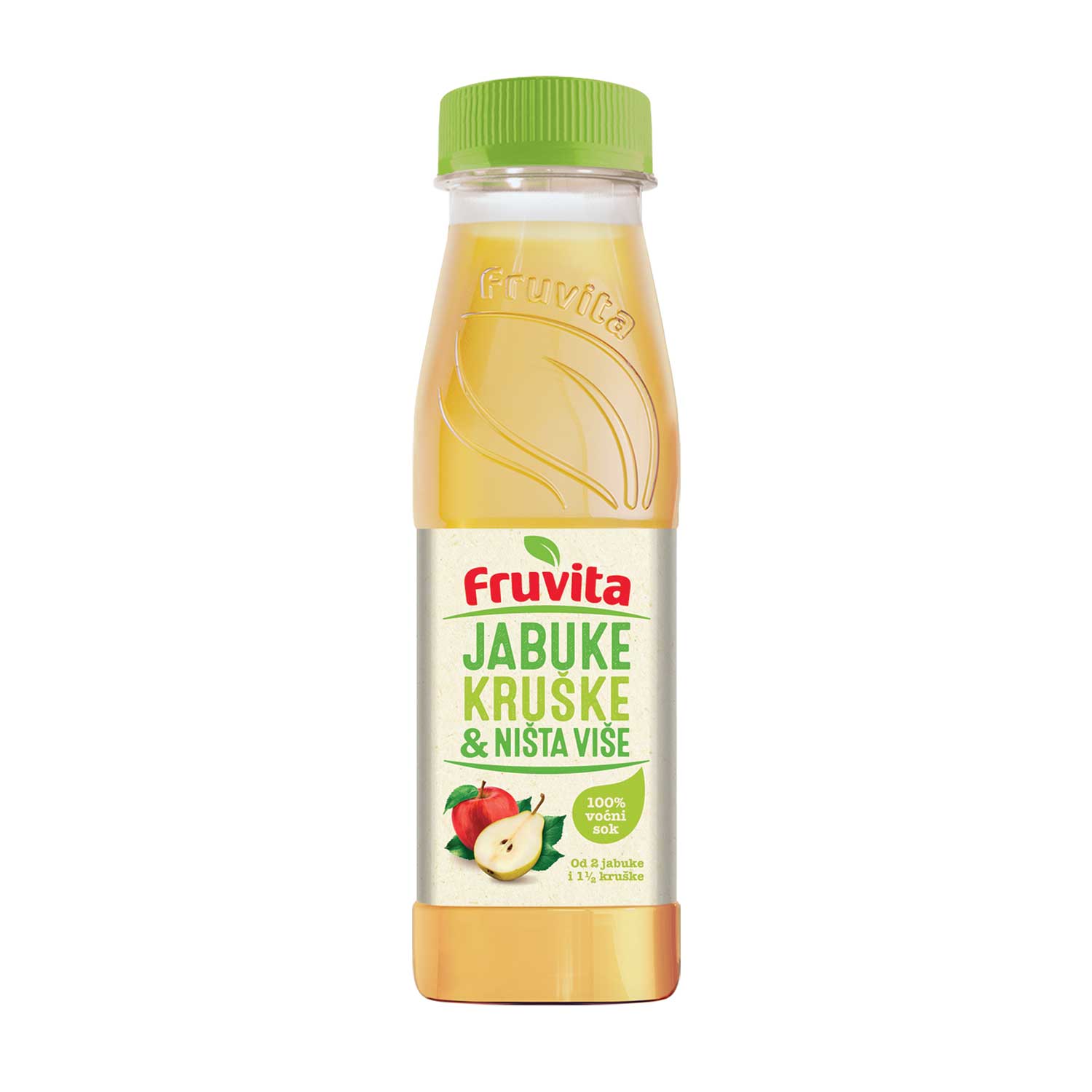Fruvita 100% voćni sok jabuka kruška 0,33L