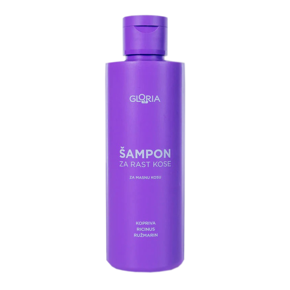 Gloria šampon za rast kose, za masnu kosu, 200 ml 