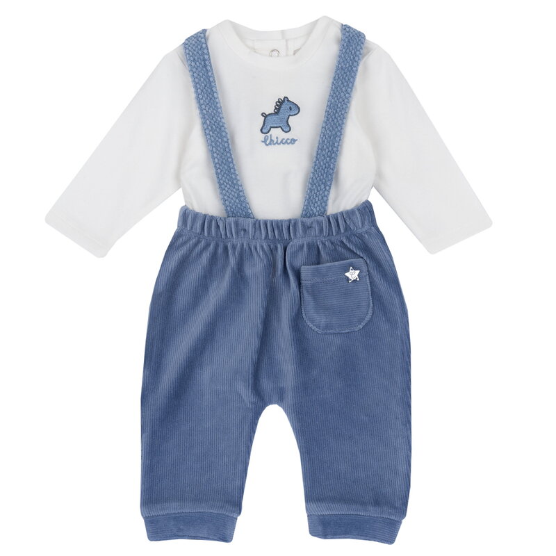 Chicco komplet 2/1 (majica dr, pantalone), dečaci