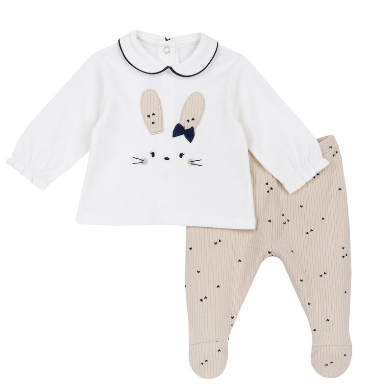 Chicco komplet 2/1 (majica dr,pantalone),devojčice