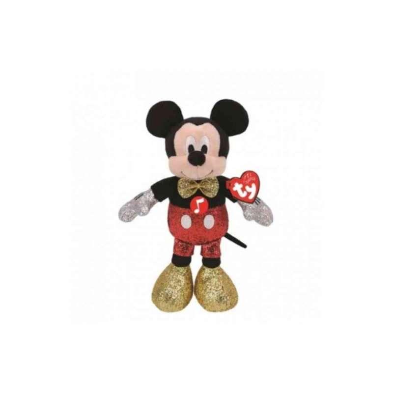 TY plišana igračka Mickey 25 cm, sa zvukom 