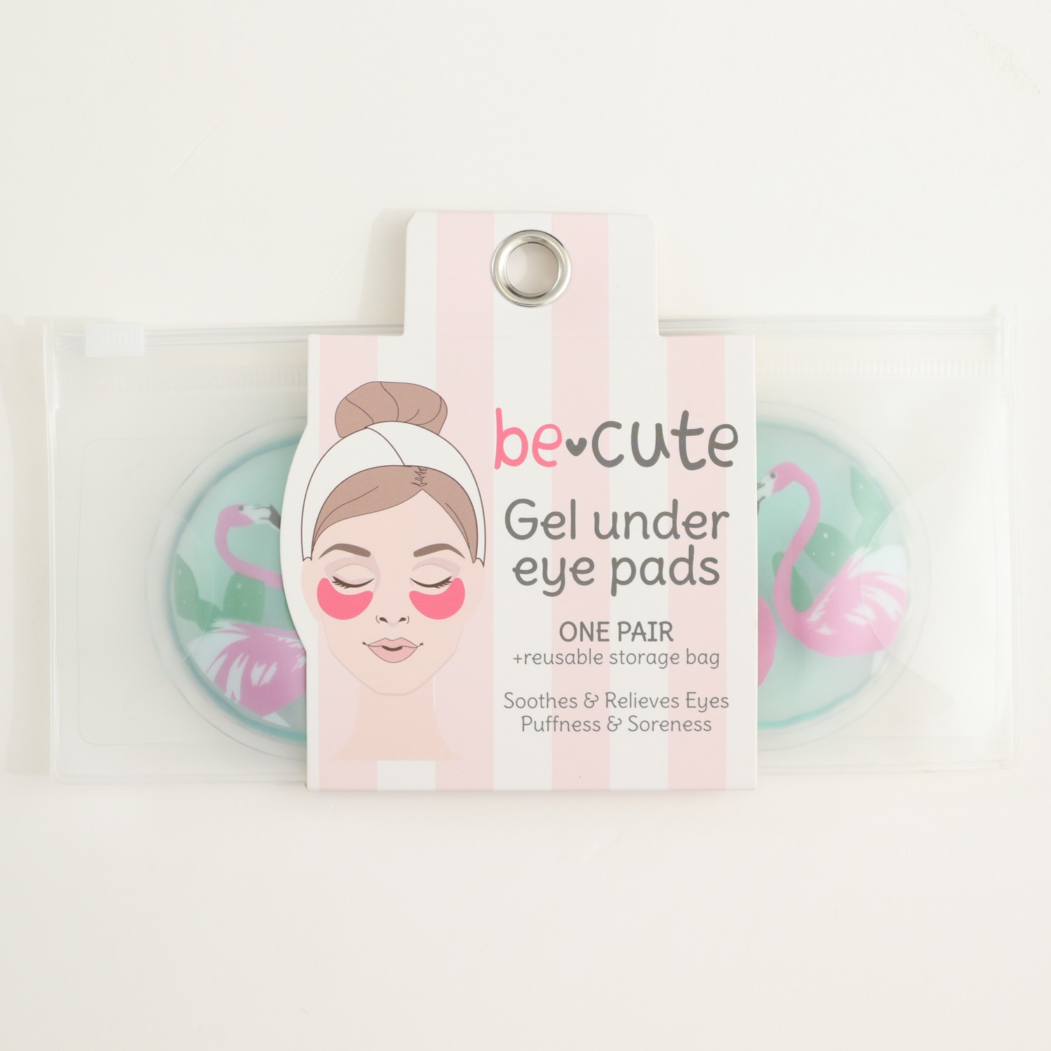 Be Cute Okrugli jastučić za oči, flamingo