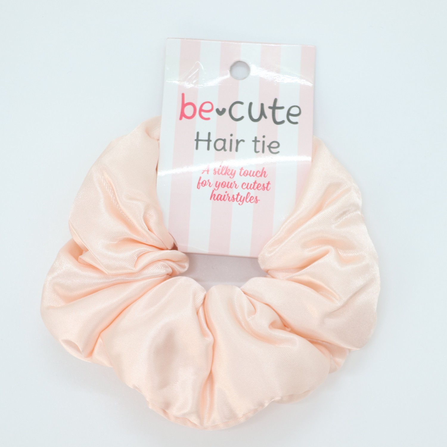 Be Cute Satenska gumica za kosu, roze