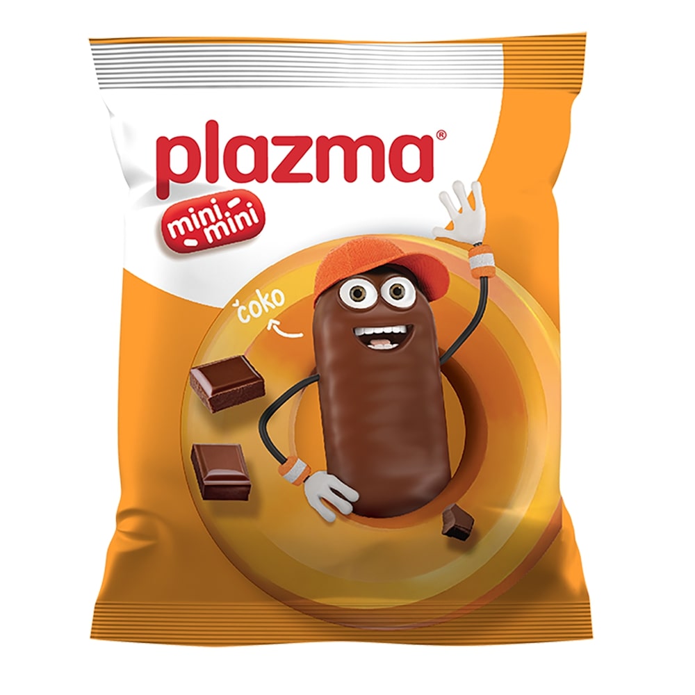 Plazma mini mini keks preliven mlečnom čok 45g