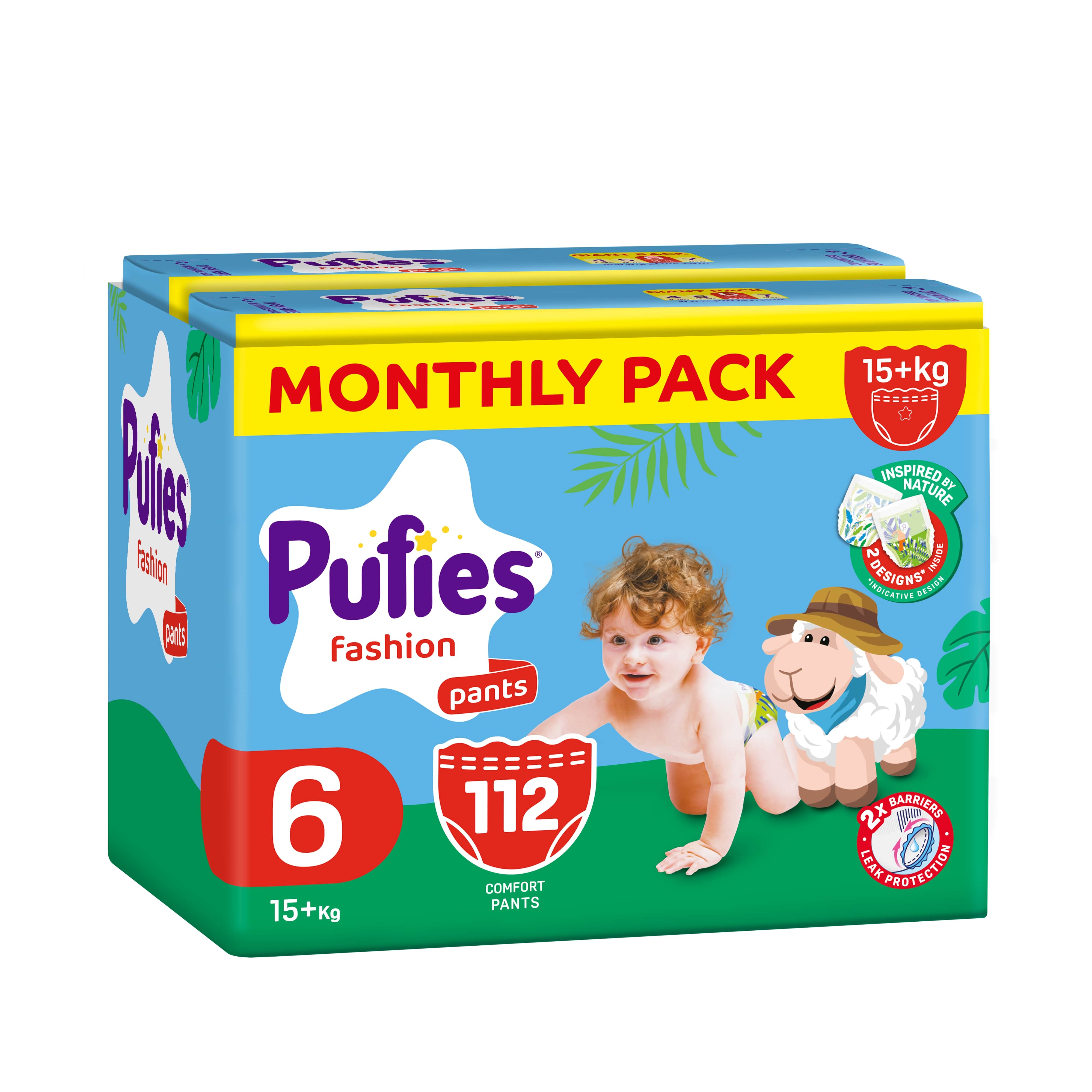 Pufies pelene monthly pants 6ex.large 15+kg 112kom