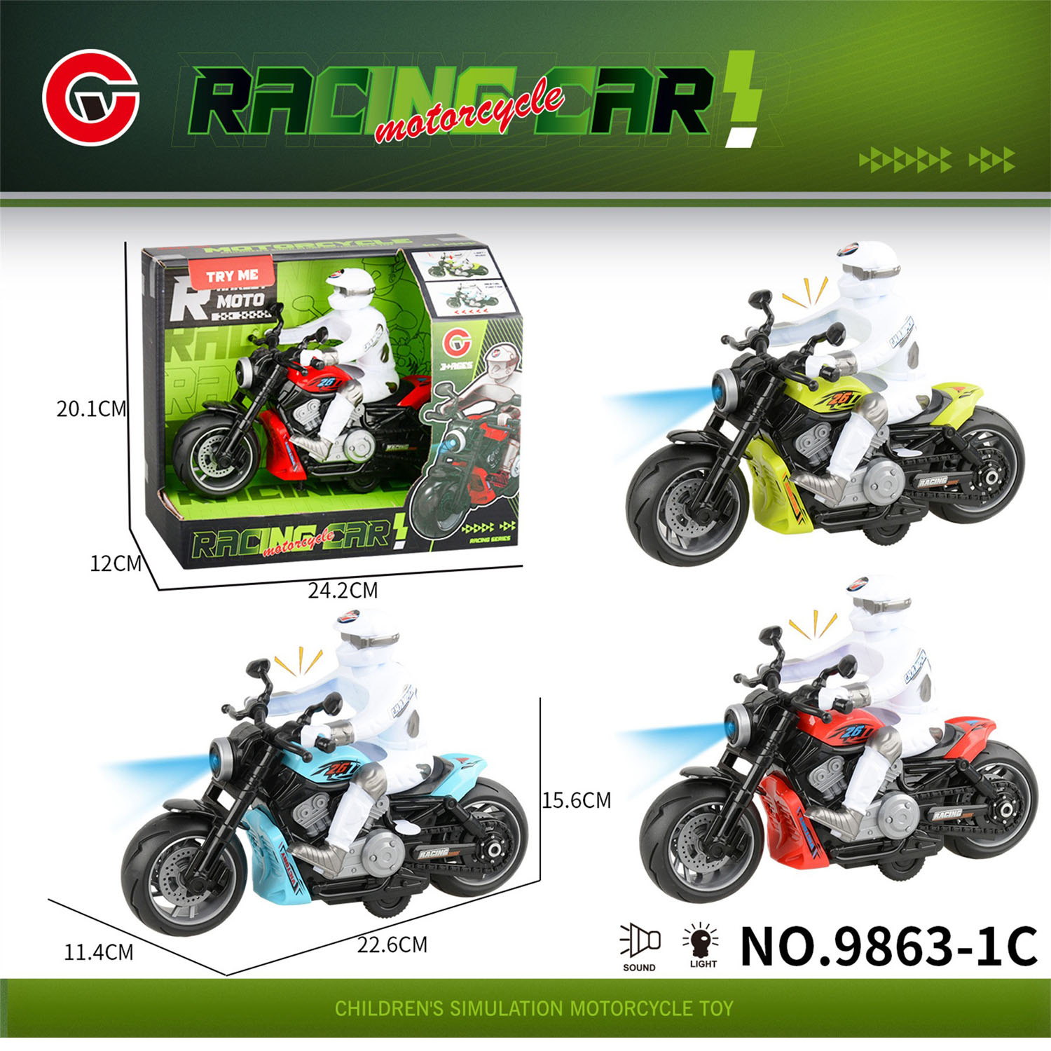 HK Mini igračka motor sa vozačem