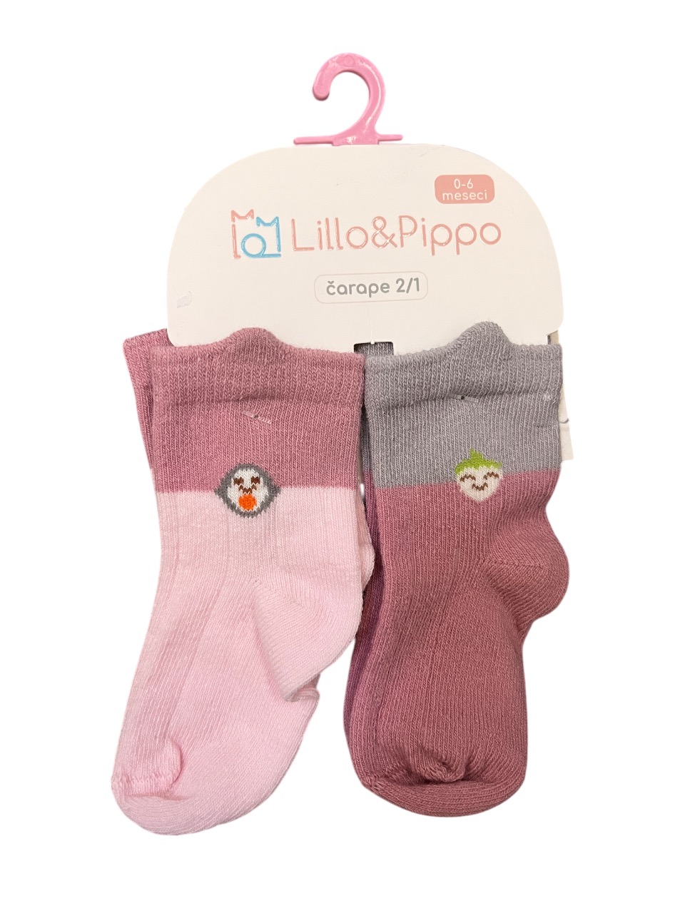 Lillo&Pippo čarape 2/1, devojčice