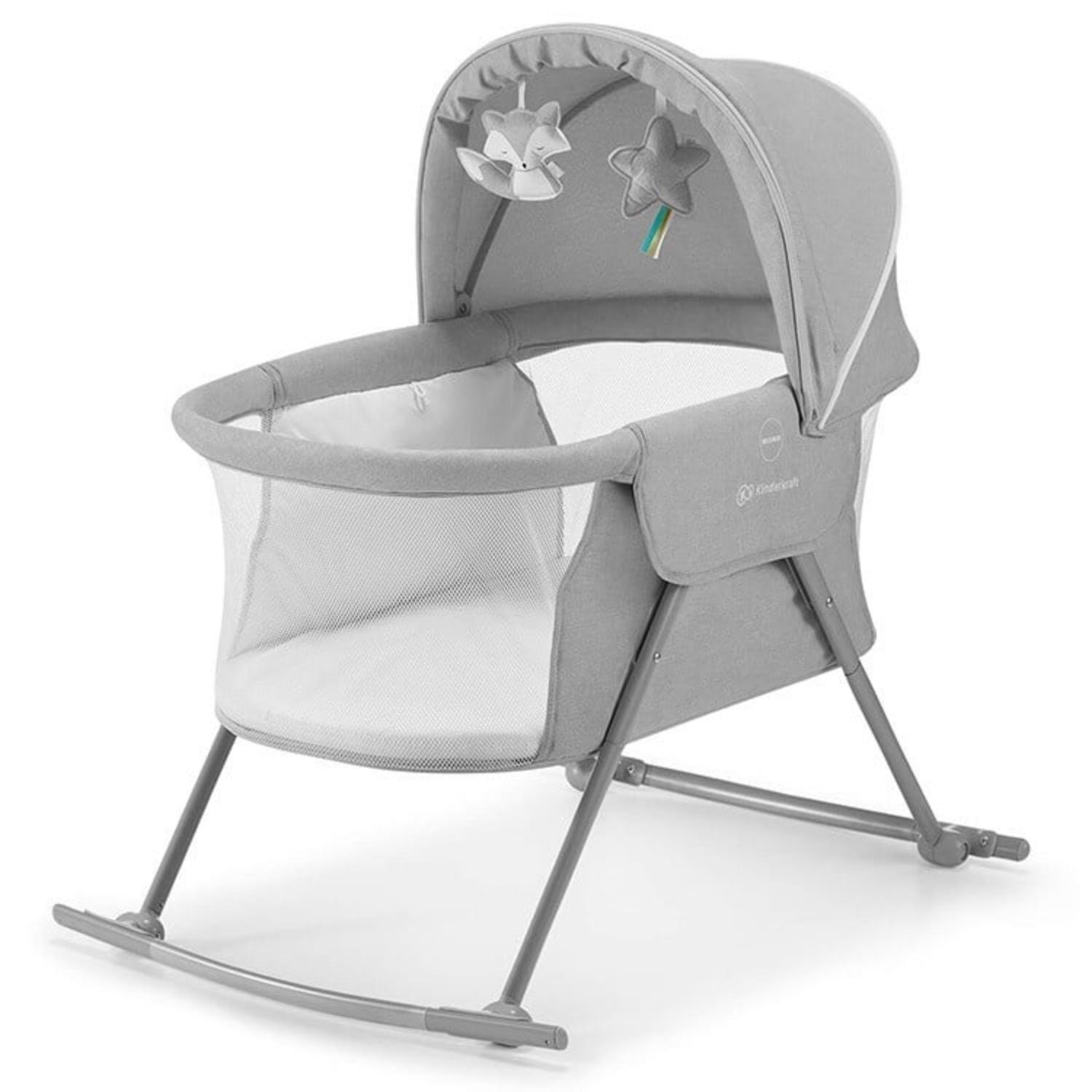 Kinderkraft prenosivi krevetac kolevka Lovi Grey