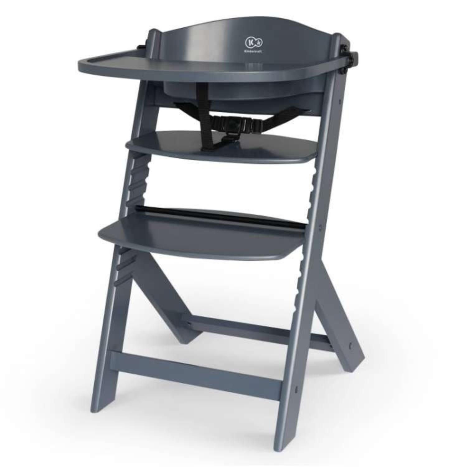 Kinderkraft hranilica Enock 2u1 Full Grey