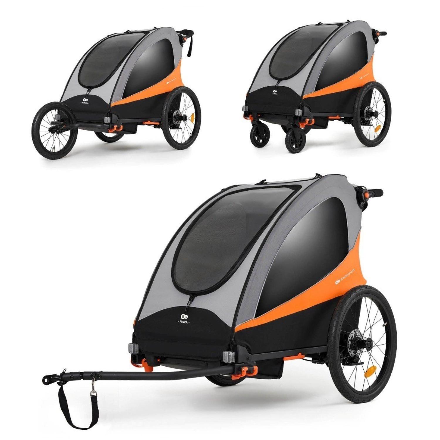 Kinderkraft prikolica za bicikl 3u1 Nava Sunny