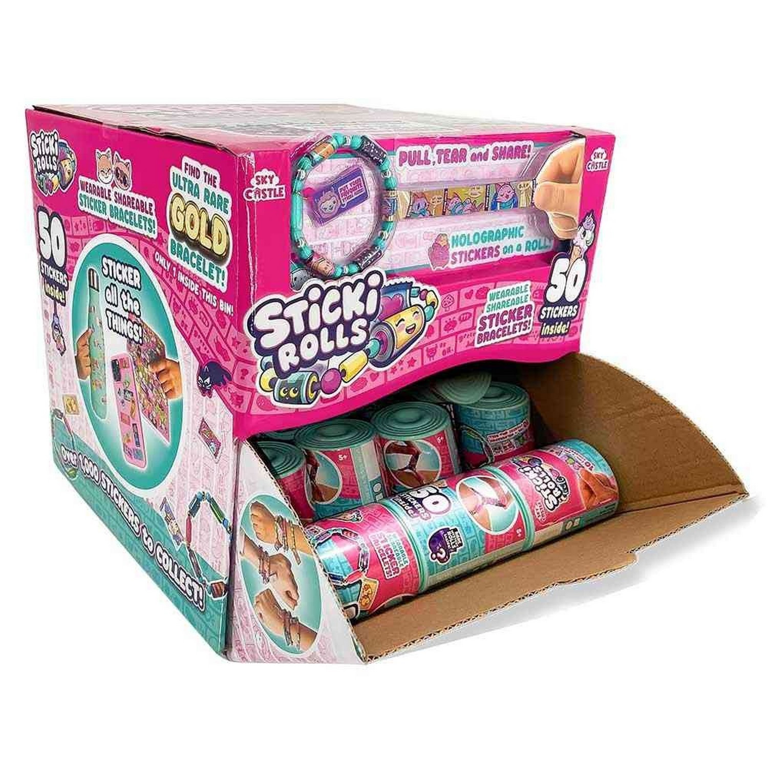 Sticki rolls gravity bin set