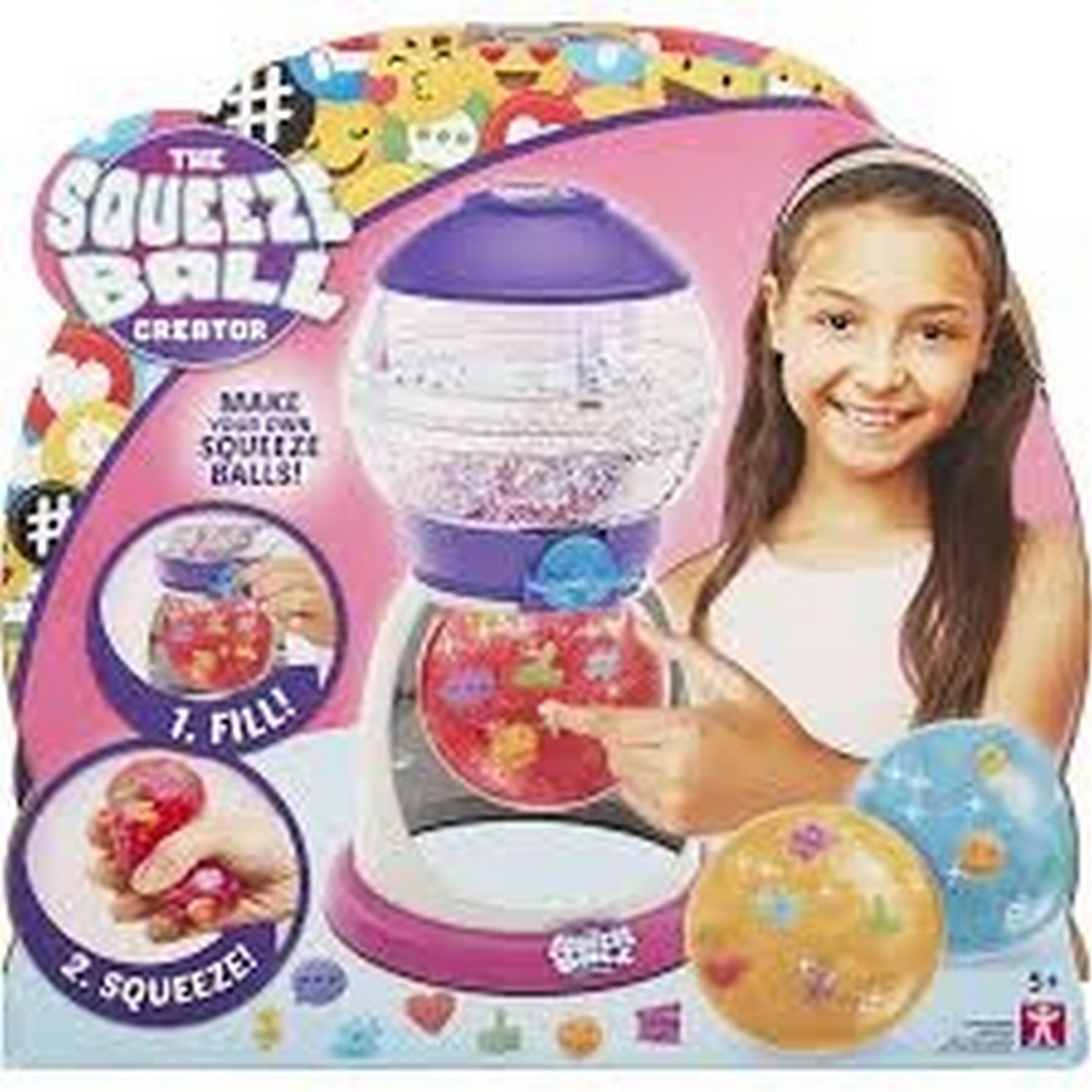 Squeeze ball maker set