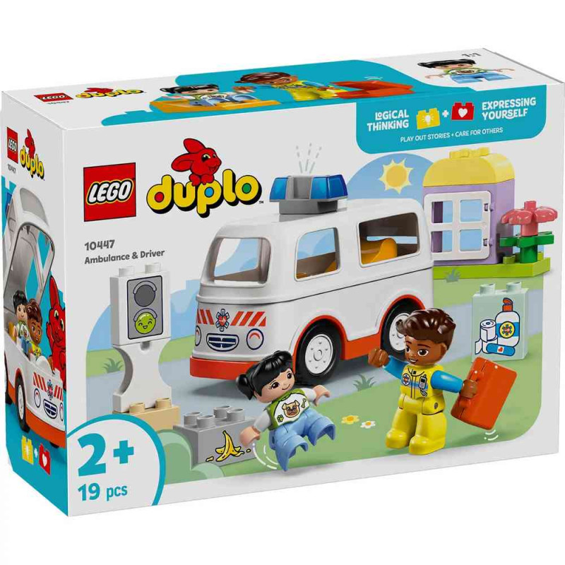 Lego duplo town ambulance and driver