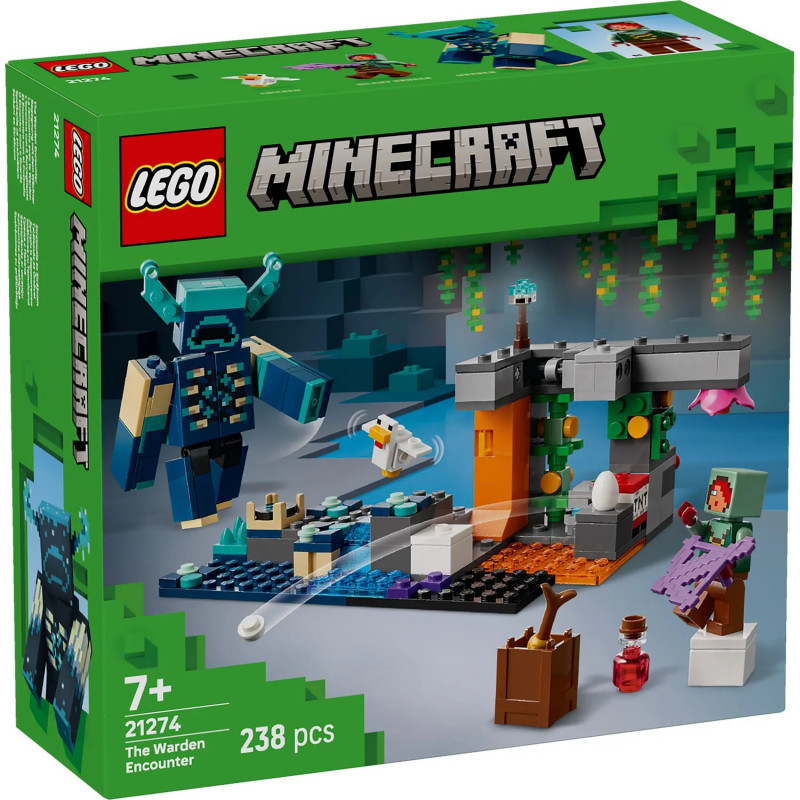 Lego minecraft the warden encounter